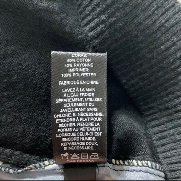 HARVÉ BERNARD Black & White Button Cardigan Sz L - Picture 2 of 12